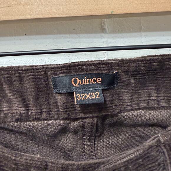 Quince NWT Orgaxnic Stretch Corduroy Pants Espresso Brown 31x32 90s Christmas - Picture 11 of 13